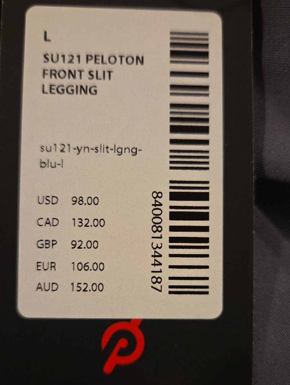 Peloton High-Rise Performance Leggings in Charcoal Gray - Picture 4 of 6